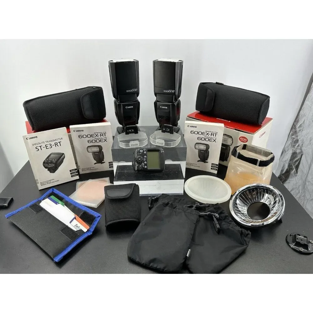 Canon Flash Bundle: Two Speedlite 600EX-RT & Speedlite Transmitter ST-E3-RT